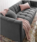 Ergonomischer Entwurf kundengebundenes Grey Velvet Lounge Sofa For-Wohnzimmer