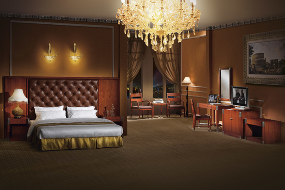 Große Kopfende-Hotel-Schlafzimmer-Möbel stellen rustikales Bett der Land-Schlafzimmer-Satz-1800*2000*250 ein