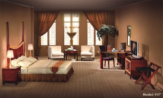 Fünf-Sternehotel-Schlafzimmer-Möbel stellen mit den Eichen-festen hölzernen Beinen ein