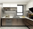 Moderne und stilvolle Wohnungs-Küche Cabient-Sätze, Matt Grey, Farben-freies Brett
