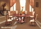 Hotel-Restaurant-Möbel Durchmessers 1500mm fertigten festes Holz-Esszimmer-Satz besonders an