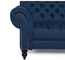 Sitzer-büscheliges Sofa 2300*850*850mm des Marine-Blau-Holzrahmen-Hotelzimmer-Sofa-3